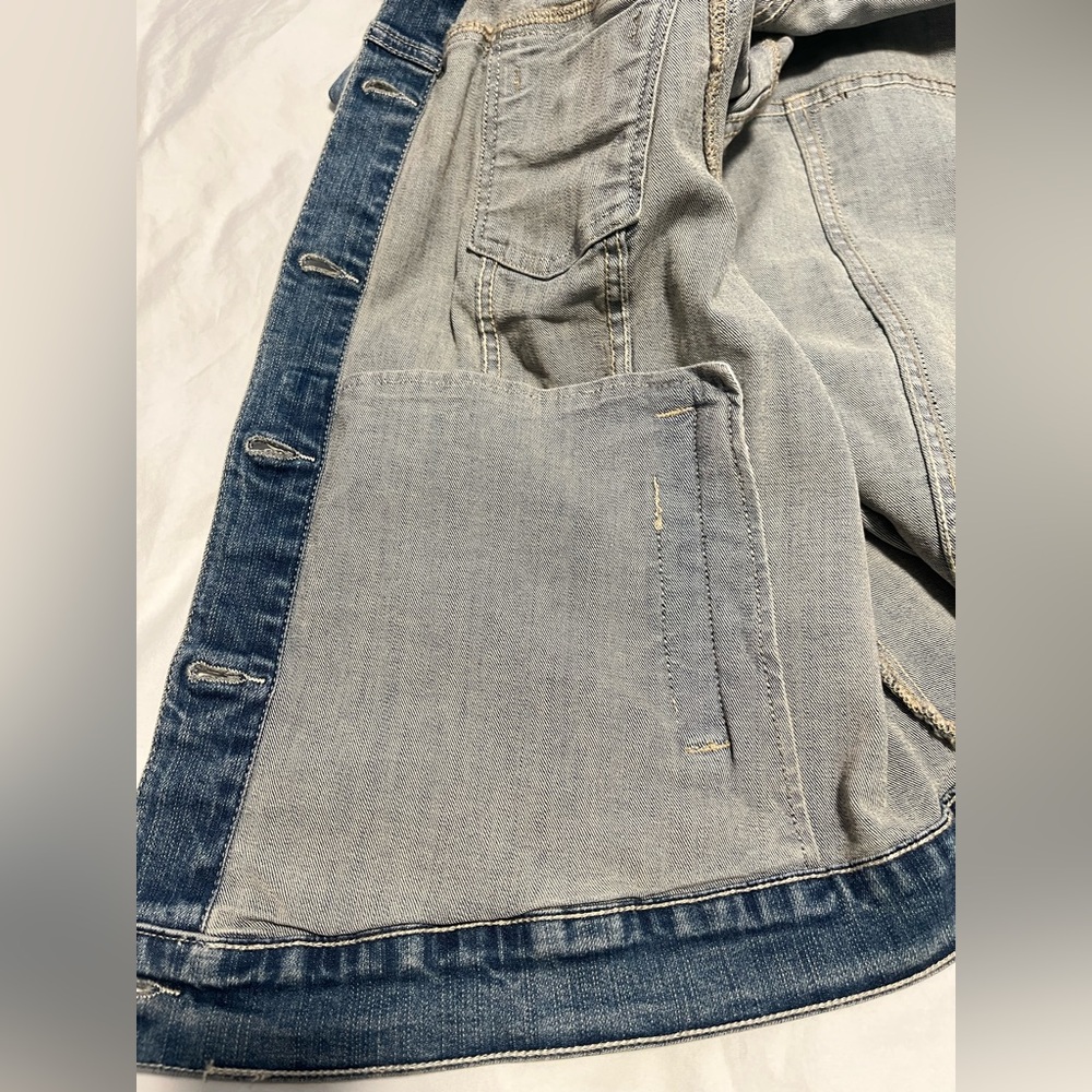 Her Universe STAR WARS Plus Women’s Mid- Blue Wash BD LS Denim Jacket Size 2 - Picture 11 of 16